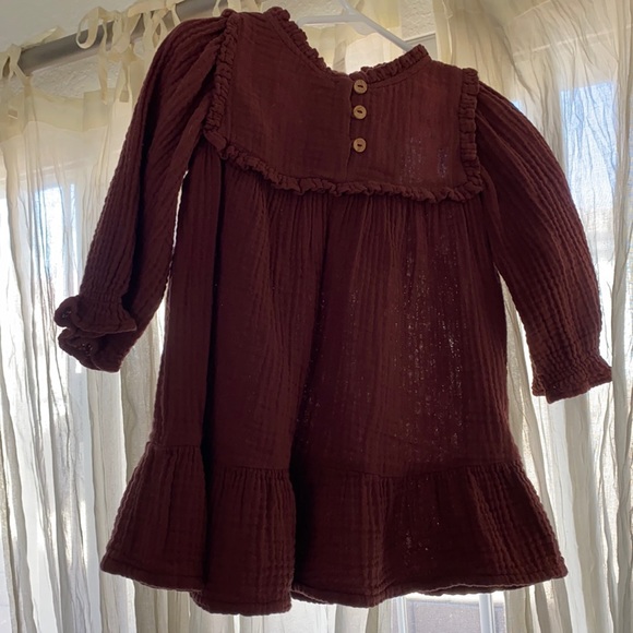 Zara Ruffled Textured Dress - Picture 2 of 4